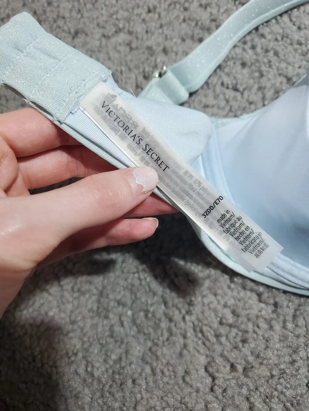 Victoria's Secret Light Blue Bikini Top